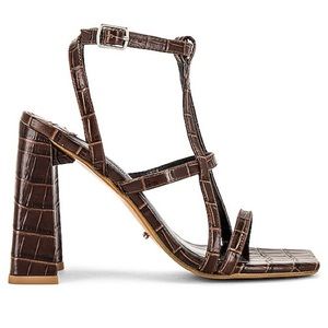 TONY BIANCO.. Brandy Croc Chocolate Sandals